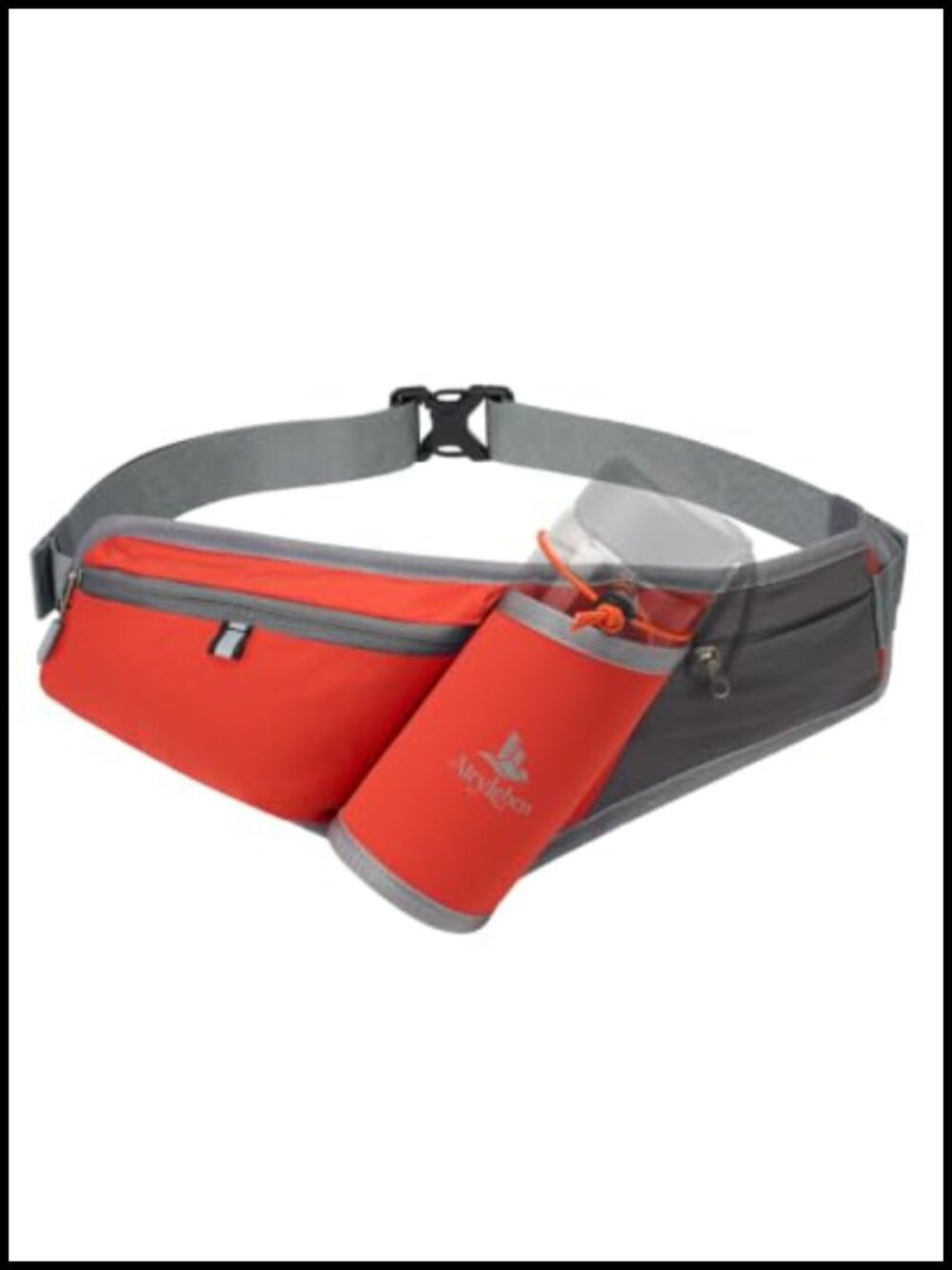 RFID Blocking Water Resistant Nylon Fanny Pack with Water Bottle Holder